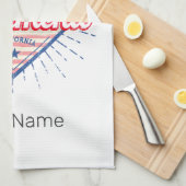 サクラメントカリフォルニア統一された州スカイラインUSA キッチンタオル (四つ折り)