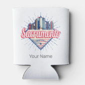 サクラメントカリフォルニア統一された州スカイラインUSA 缶クーラー (裏面)