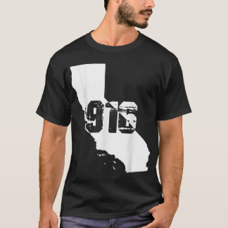 サクラメントカリフォルニア916エリアコード Tシャツ