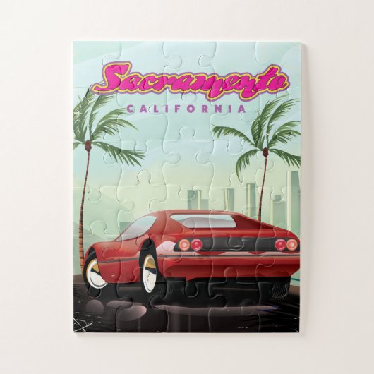 サクラメントカリフォルニア ジグソーパズル (縦)