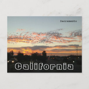 サクラメントカリフォルニア – 夕べ交通 ポストカード