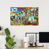 サクラメントカリフォルニアCAラージレター ポスター (ホームオフィス)