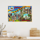 サクラメントカリフォルニアCAラージレター ポスター (キッチン)