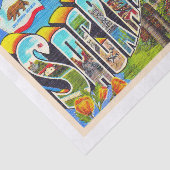 サクラメントカリフォルニアCA大文字はがき 薄葉紙 (詳細)