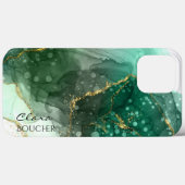 サクラメントグリーンアルコールインクカスタマイズ可能 Case-Mate iPhoneケース (裏面 (横))