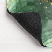 サクラメントグリーン水彩インクカスタマイズ可能 マウスパッド (コーナー)