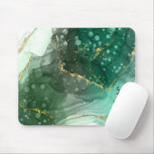 サクラメントグリーン水彩インクカスタマイズ可能 マウスパッド (マウス)