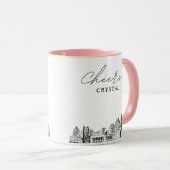 サクラメントスカイライン オーダーメイド ウェディング コーヒーマグ マグカップ (正面右)