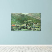 サクラメントバレーの空中表示 キャンバスプリント (インサイチュ (ウッドフロア))