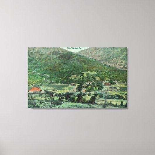 サクラメントバレーの空中表示 キャンバスプリント (正面)