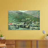 サクラメントバレーの空中表示 キャンバスプリント (インサイチュ (リビング))