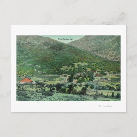 サクラメントバレーの空中表示 ポストカード (正面)