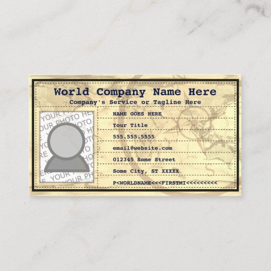 サクラメントパスポートの名刺 名刺 (裏面)