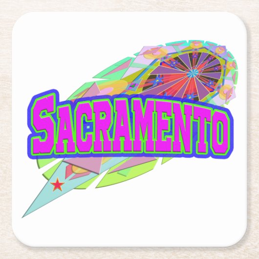 サクラメントフューチャーコースター スクエアペーパーコースター (正面)