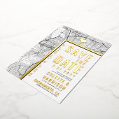 サクラメントラブロケーター |結婚式の日付の保存 箔招待状 (回転した状態)