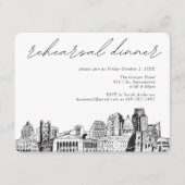 サクラメントリハーサルディナー招待状エンクロージャカード エンクロージャーカード (正面)