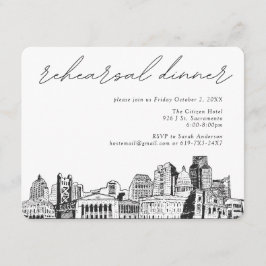サクラメントリハーサルディナー招待状エンクロージャカード エンクロージャーカード