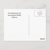 サクラメント公立図書館歴史はがき ポストカード (裏面)