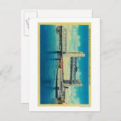 サクラメント川のために上がるタワー橋 ポストカード (正面/裏面)