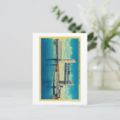 サクラメント川のために上がるタワー橋 ポストカード (スタンド正面)