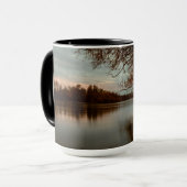 サクラメント川の日没を抑制しました マグカップ (正面左)