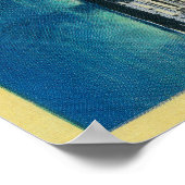 サクラメント川の高架タワー橋 ポスター (角)