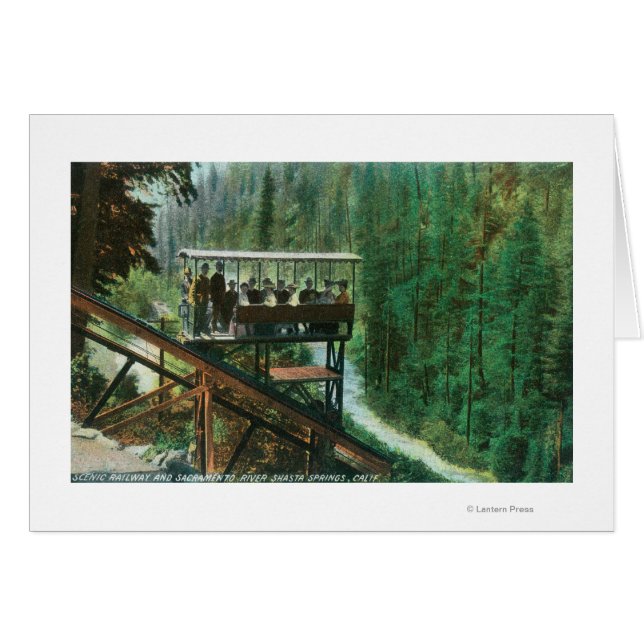 サクラメント川沿いの風光明媚な鉄道 (正面横)