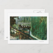 サクラメント川沿いの風光明媚な鉄道 ポストカード (正面/裏面)