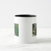 サクラメント川沿いの風光明媚な鉄道 マグカップ (中央)