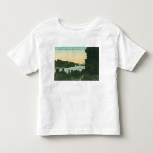 サクラメント川SceneColusa、カリフォルニア トドラーTシャツ (正面)