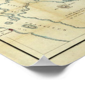 サクラメント渓谷の地図 ポスター (角)