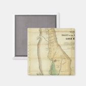 サクラメント渓谷の地図 マグネット (正面/裏面)