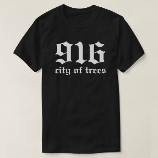 サクラメント916樹木の都市北カリフォルニア Tシャツ