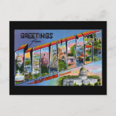 サクラメント・カリフォルニアからの挨拶 ポストカード (正面)