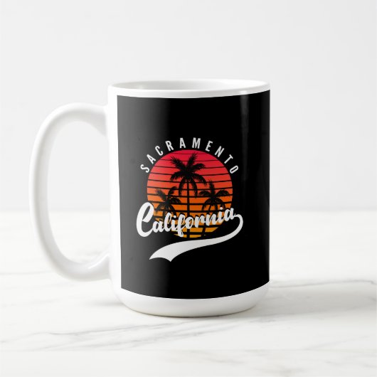 サクラメント、カリフォルニアマグ コーヒーマグカップ (左)