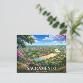 サクラメント カリフォルニア 旅行 ポストカード (スタンド正面)