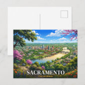 サクラメント カリフォルニア 旅行 ポストカード (正面/裏面)