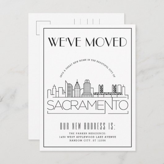 サクラメント モダンデコ | 住所変更 案内ポストカード (正面/裏面)