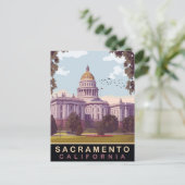 サクラメント, 州都, カリフォルニア, 旅行 ポストカード (スタンド正面)