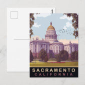 サクラメント, 州都, カリフォルニア, 旅行 ポストカード (正面/裏面)