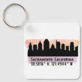 サクラメントCAシティスカイライン キーホルダー (正面)