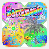 サクラメントQuadroシーズンステッカー スクエアシール (正面)