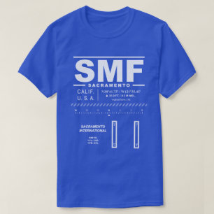 サクラメ国際的ント空港SMF Tシャツ