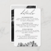 サクラメ結婚ントの小さな垂直詳細 エンクロージャーカード (正面/裏面)