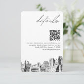 サクラメ結婚ントの詳細QRコード小 エンクロージャーカード (スタンド正面)