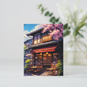 サクラ喫茶 - Cherry Blossom Café ポストカード (スタンド正面)