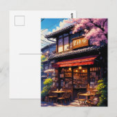 サクラ喫茶 - Cherry Blossom Café ポストカード (正面/裏面)