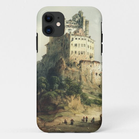 サクラ・ディ・サン・ミケーレ修道院のアルプスアート Case-Mate iPhoneケース (裏面)