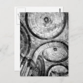 サクレクーラーのレンガの円形パターン ポストカード (正面/裏面)