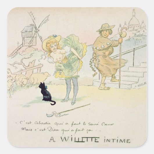 「サクレクールな女を作ったのはアバディだが、神m スクエアシール (正面)